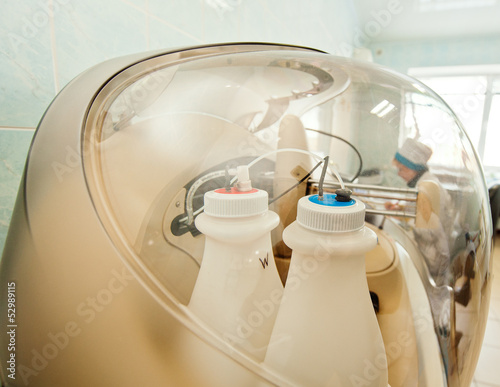 Photo: blood analysis in laboratory blood analysis in laboratory