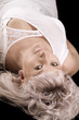 Portrait of a blond woman in middle age