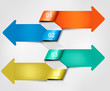 Set of info graphics banners. Vector