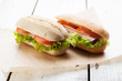 Sandwiches on paper