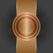 Illustration: Abstract background with gold banner Abstract background with gold banner