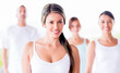 Foto: Beautiful yoga instructor Beautiful yoga instructor