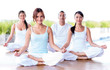 Group of people meditating