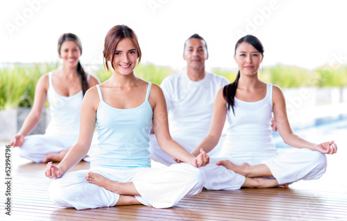 Photo: Group of people meditating Group of people meditating
