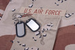 us air force uniform with dog tags