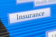 Photo: Insurance file folder with shallow depth of field Insurance file folder with shallow depth of field