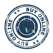 Buy online concept stamp