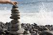 Zen stones stacked