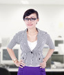 Beautiful businesswoman pose at office