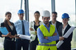 Photo: business people and engineers on meeting business people and engineers on meeting
