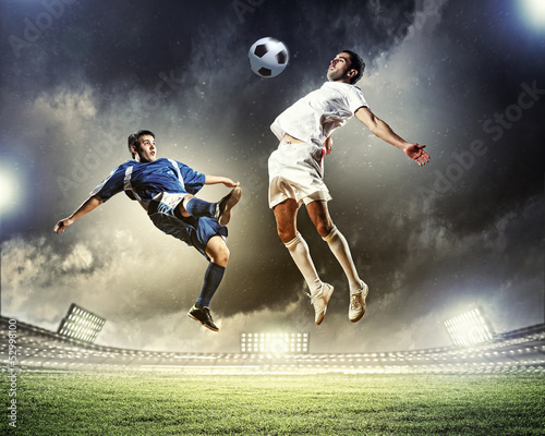 Photo: Two football player Two football player