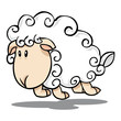 Illustration of a jump sheep