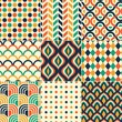 seamless retro pattern print