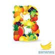 Alphabet From Fruit. Letter B