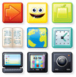 Illustration: Square Menu Icons 1 Square Menu Icons 1