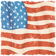 Illustration: USA Flag Background. Grunge Illustration USA Flag Background. Grunge Illustration
