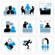 Ilustración: Management and Business Icons Management and Business Icons