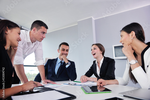 Photo: business people in a meeting at office business people in a meeting at office