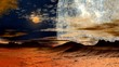 Video: Two moon over hills Two moon over hills