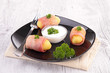 Photo: potato rolled with bacon potato rolled with bacon