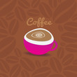 a cup of coffee vector