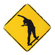 skateboard warning sign
