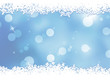 Christmas blue background with snow flakes. EPS 8