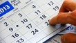 Searching for right date on calendar.