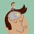 Business man get an idea , eps10 vector format