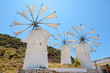 Windmills. Crete, Greece