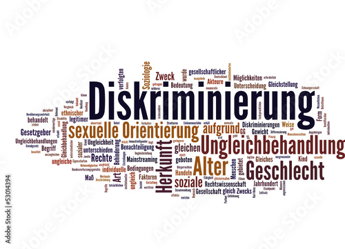Vector: Diskriminierung (Benachteiligung, Ungleichbehandlung) Diskriminierung (Benachteiligung, Ungleichbehandlung)