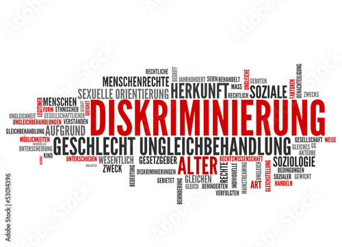 Vector: Diskriminierung (Benachteiligung, Ungleichbehandlung) Diskriminierung (Benachteiligung, Ungleichbehandlung)