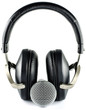 headphones and Microphone isolated on white background