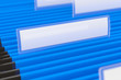 Photo: Blue File Folders with shallow depth of field Blue File Folders with shallow depth of field