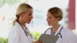Two doctors speaking