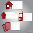 Vector abstract infographic labels for company