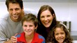Family spending time together in the kitchen