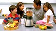 Video: Family using a blender together Family using a blender together