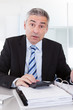 Shocked Businessman At Work