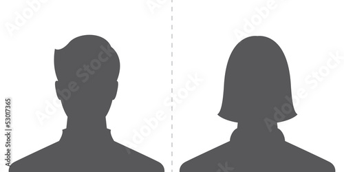 Vector: male and female profile picture male and female profile picture