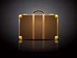 Leather suitcase