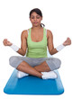 Foto: Portrait Of Young Woman Practicing Yoga Portrait Of Young Woman Practicing Yoga