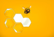 Vector: Honeycomb background Honeycomb background