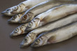 Raw fish capelin