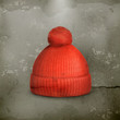 Knitted red cap, old style