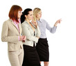 Photo: A portrait of businesswomen , isolated on white background A portrait of businesswomen , isolated on white background