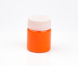 Orange paints isolated on a white backgrounds