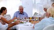 Video: Family enjoying a meal together Family enjoying a meal together