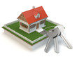 Illustration: House and keys House and keys