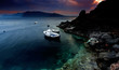 Ammoudi,Oia after sunset.Santorini,Greece.